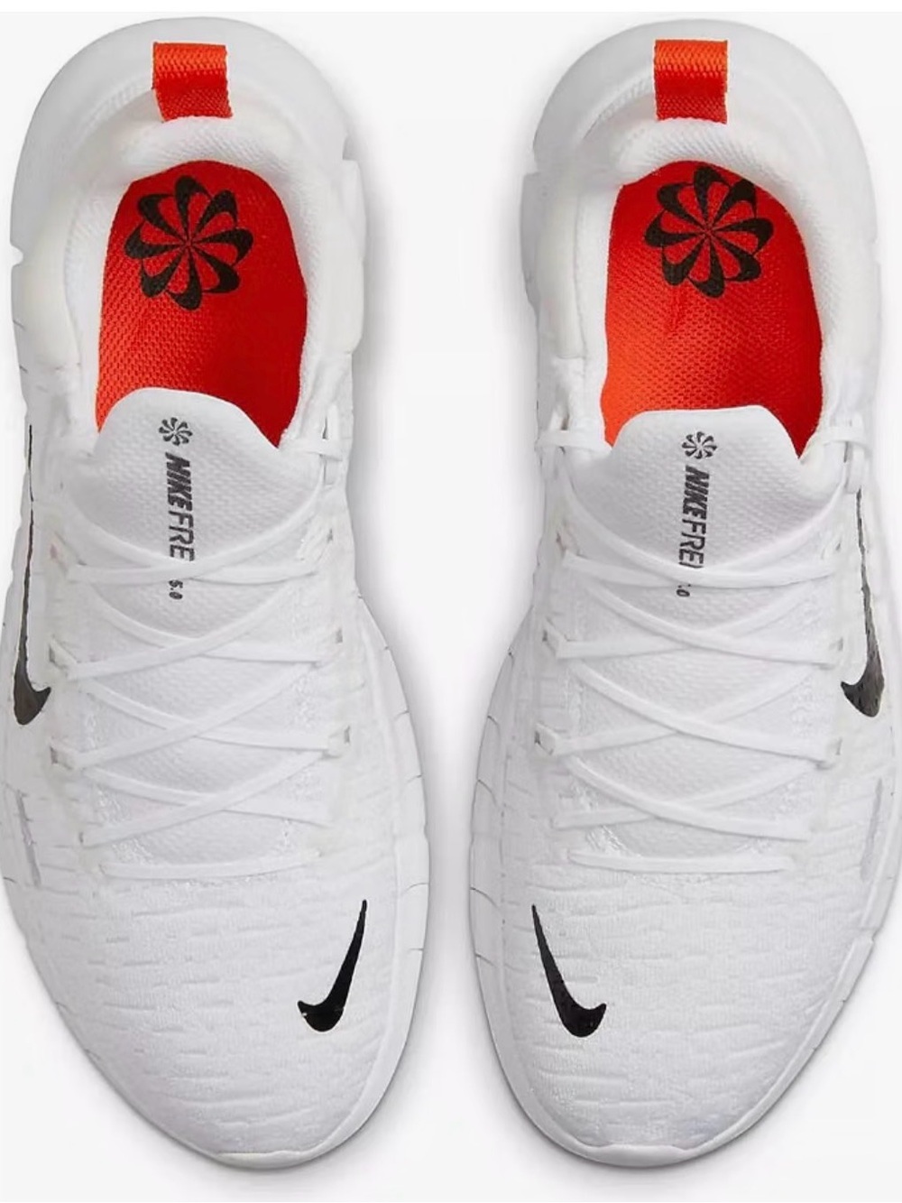 Nike Women White Training Shoes with Black Swoosh